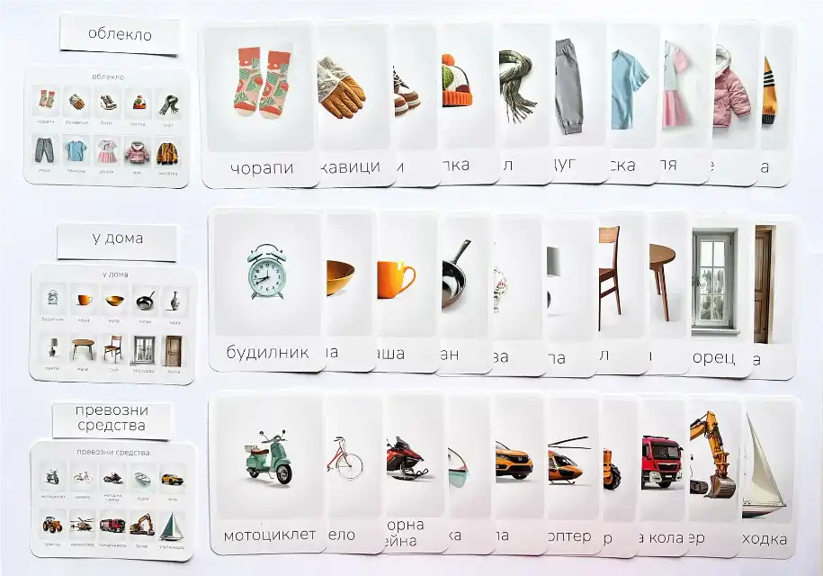 флаш карти за проговаряне